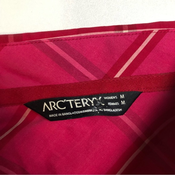 Arc’teryx Womens Casual Button Down Shirt Pink Medium - Picture 2 of 5